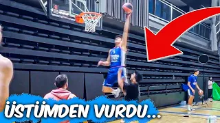 ÜSTÜMDEN SMAÇ YEDİM! (ANADOLU EFES OYUNCULARIYLA MAÇ YAPTIM!)