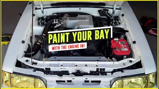 Paint Your Foxbody's Engine Bay WITHOUT Removing the Engine! - TIPS05E35