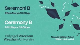 Prifysgol Wrecsam - Seremoni B - 2024 / Wrexham University - Ceremony B – 2024