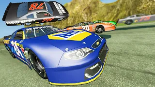 Changing Gravity During a NASCAR Mountain Race was a Mistake! - BeamNG Gameplay Races & Crashes