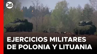 Así fueron los ejercicios militares de Polonia y Lituania