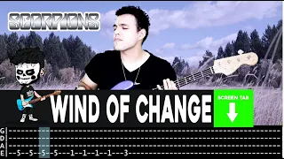 【SCORPIONS】[ Wind Of Change ] cover by Cesar | LESSON | BASS TAB