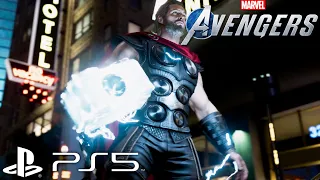 Tungsten Thor Outfit Gameplay - Marvel's Avengers (PS5 Gameplay)