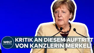 ANGELA MERKEL: Umweltverbände sehen diesen Auftritt von der Kanzlerin kritisch I WELT Dokument