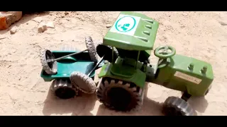 गुड़िया का ट्रैक्टर तूफान में रात को चोर चोरी करके ले गया/ Diy tractor mini Bulldozer to making