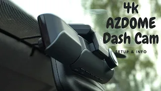 AZDOME M550 DASH CAM, 3 Channel 4K+1080P+1080P Dash Cam with WiFi&GPS
