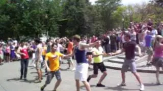 "mamma mia" flash mob in dupont circle 2010