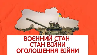 ВОЄННИЙ СТАН ТА СТАН ВІЙНИ. ОГОЛОШЕННЯ ВІЙНИ росії #воєннийстан #адвокатСтамбула