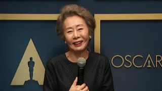 Oscars: Yuh-Jung Youn REACTS to Making History During Backstage Interview