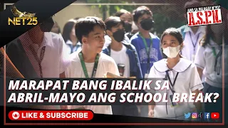 Pagsuspinde sa face-to-face classes kung hindi kaaya-aya ang tindi ng init ng panahon