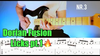 5 Dorian Fusion Guitar Licks With Tabs