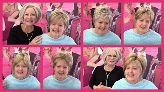 Toppers and Wigs for Laurie's Short Blond Hair (Official Godiva's Secret Wigs Video)