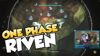 INSANE 1 PHASE RIVEN! Last Wish Raid Final Boss!