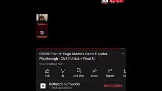 Hugo Martin answers my question about Doom Eternal on his livestream