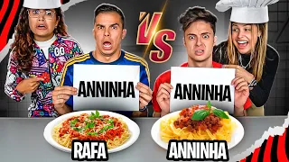 RAFA E LUIZ vs ENALDINHO E ANNINHA NA COZINHA! - Desafio