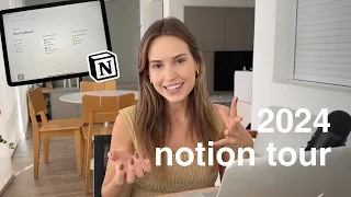 Meu notion de 2024: planner, hábitos, conteúdos… + calendário do notion!