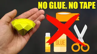 Origami paper Diamond No GLUE! (Yakomoga) - Origami Paper Diamond 💎