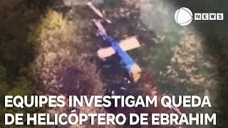 Equipes investigam o que causou queda de helicóptero no Irã