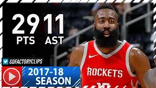 James Harden Full Highlights vs Hawks (2017.11.03) - 29 Pts, 11 Ast in 3 Qtrs