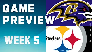 Baltimore Ravens vs. Pittsburgh Steelers | 2023 Week 5 Game Preview