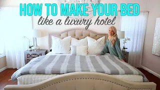 How to Make Your Bed Like a Luxury Hotel! 10 Bed Making Hacks!