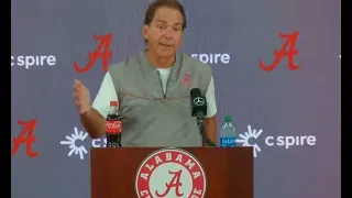 Nick Saban fired up on lack of respect for opponents: ULM preview