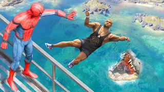 GTA 5 Epic Ragdolls | Spiderman Jumps/Fails Ep.48 (Funny Moments)