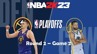 NBA 2K23 Playoffs - Denver Nuggets VS Golden State Warriors - Round 2 - Game 2 - Who will win?