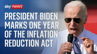 US President Biden delivers speech on the Inflation Reduction Act