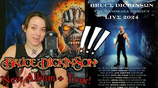 Bruce Dickinson Announces New Solo Album and Tour!!!