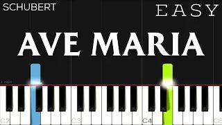 Schubert - Ave Maria | EASY Piano Tutorial