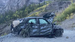 Woman hospitalized after car falls off cliff on Colorado's Black Bear Pass