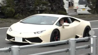 爆音‼ V10加速サウンド‼ ランボルギーニ ウラカン ＆フェラーリ F8トリブート　Lamborghini Huracán LP610-4　Ferrari F8 Tributo