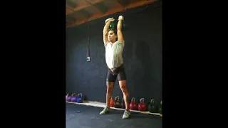 Sergio Inostroza | Long cycle Pyramid 26+26kg 73 reps & 1' 28+28kg 9 reps | Girevoy Sport