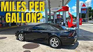 MPG On A 2001 Mustang GT With Full Bolt Ons, Better Than Expected!