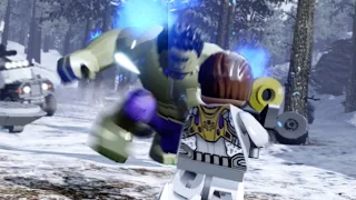 Lego Marvels Avengers Xbox 360 VS PS4  Graphics Comparisons Opening Scene