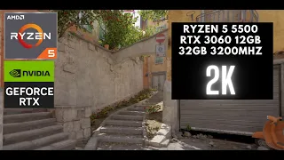 Counter Strike 2 | Ryzen 5 5500 | RTX 3060 12 GB | 2K