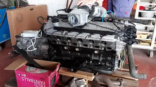 Bmw M30B35 engine first start 3,5l e34 e30