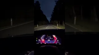 BMW i4 0-100 acceleration. Night drive vibe
