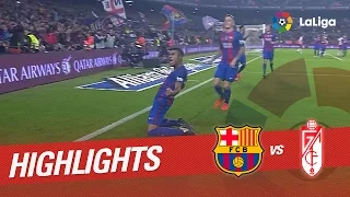 Highlights FC Barcelona vs Granada CF (1-0)