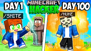 I Survived 100 Days as a HACKER in Minecraft