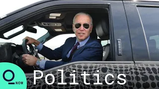 Biden Takes Spin in Ford’s Electric F-150 During Visit to Dearborn, Michigan