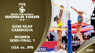 Women's Semi-Final: USA vs. JPN | 2* Siem Reap (CAM) - 2020 FIVB Beach Volleyball World Tour