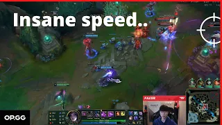 Faker dives in and gets out untouched