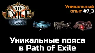 Уникальные пояса в Path of Exile | Часть 3