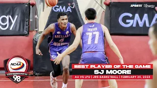 NCAA Season 98 JBT | Best Player: SJ Moore (AU vs LPU) | February 20, 2023