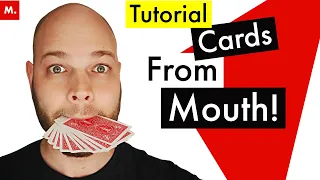 Cards From Mouth Trick | How to "Puke" Playing Cards