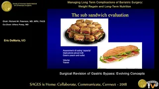 Surgical revision of gastric bypass: Evolving concepts