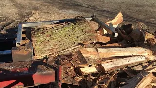 Box wedge log splitter