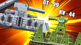 Monster tank: Iron Monster GT-99 vs KV-44, /Nina tank cartoon